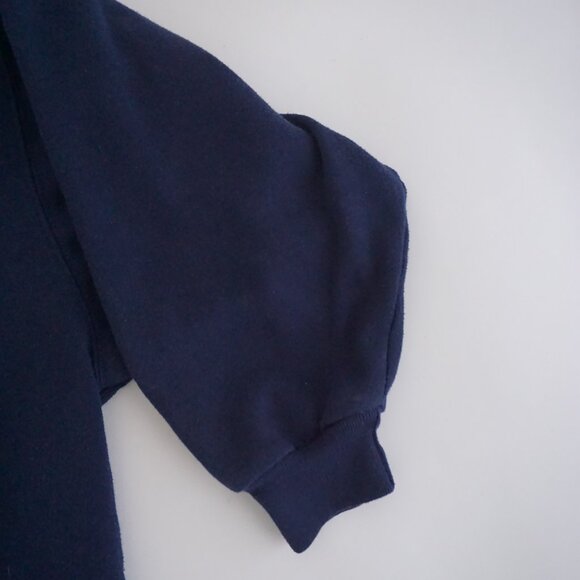 Vintage Alpine Express Navy Teddy Bear Heart Sweatshirt Cabincore Retro XL - Picture 3 of 9